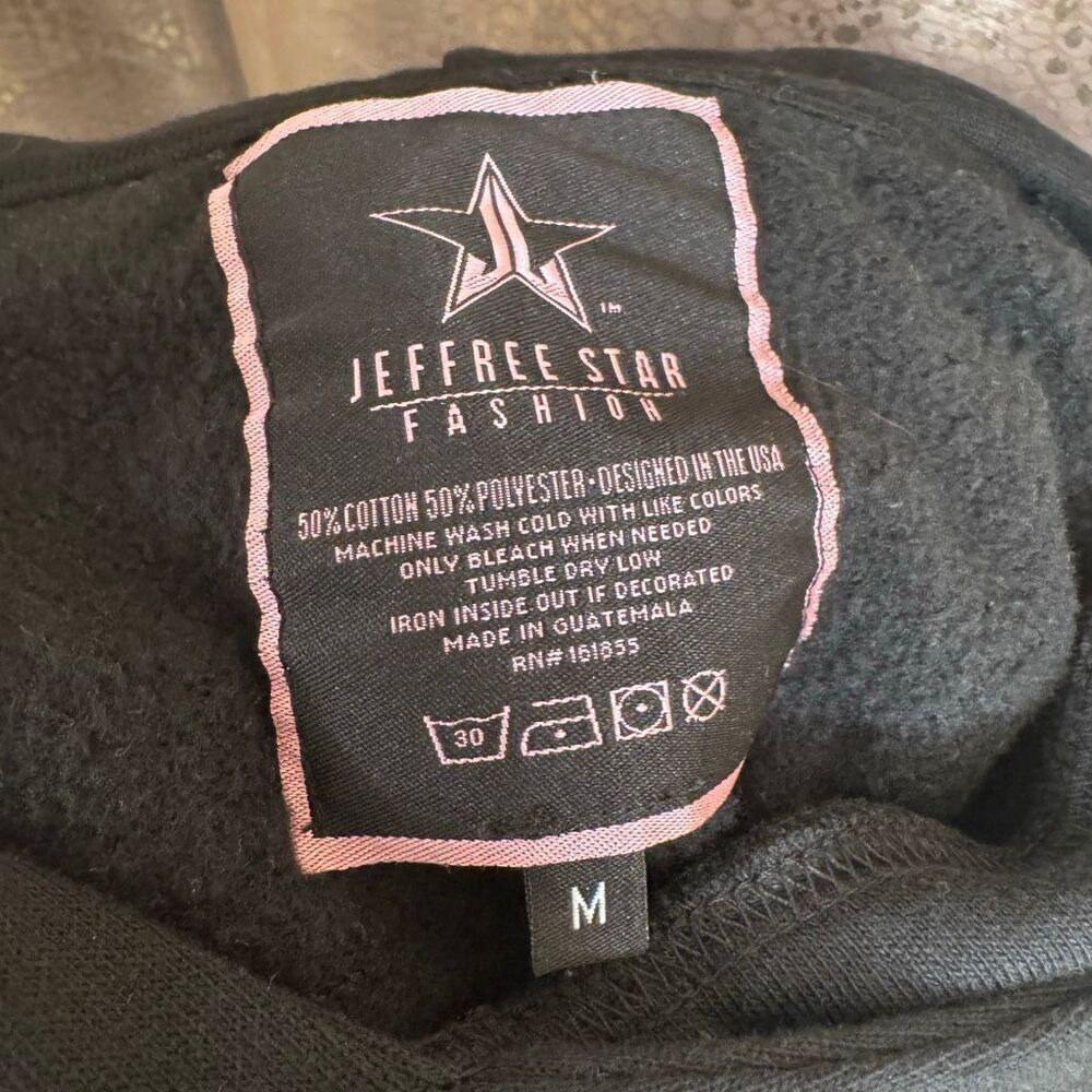 Jeffree Star Unisex Black Exclusive Halloween Black Widow Spider Hoodie Med - Picture 3 of 5